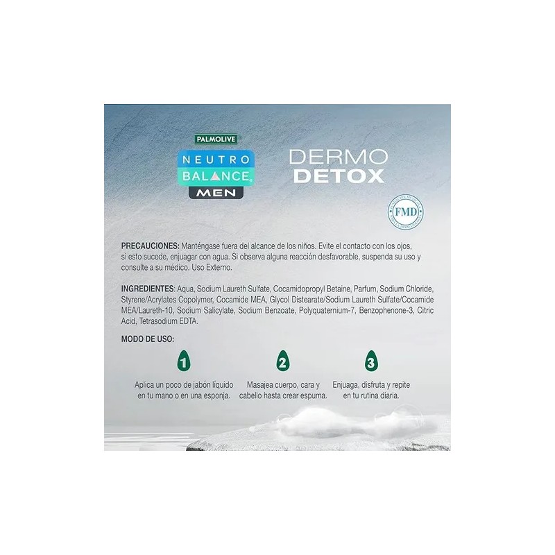 Neutro Balance Men Dermo Detox Shower Gel 3 En 1