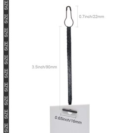 4.5" 500Pcs Hang Tag Fasteners Silks and Satin Strings Safety Pin and Barb Easy and Fast to Attach (Black)