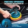 Cordless Buffer Polisher, 6 Inch Portable Polisher with 2 Pcs