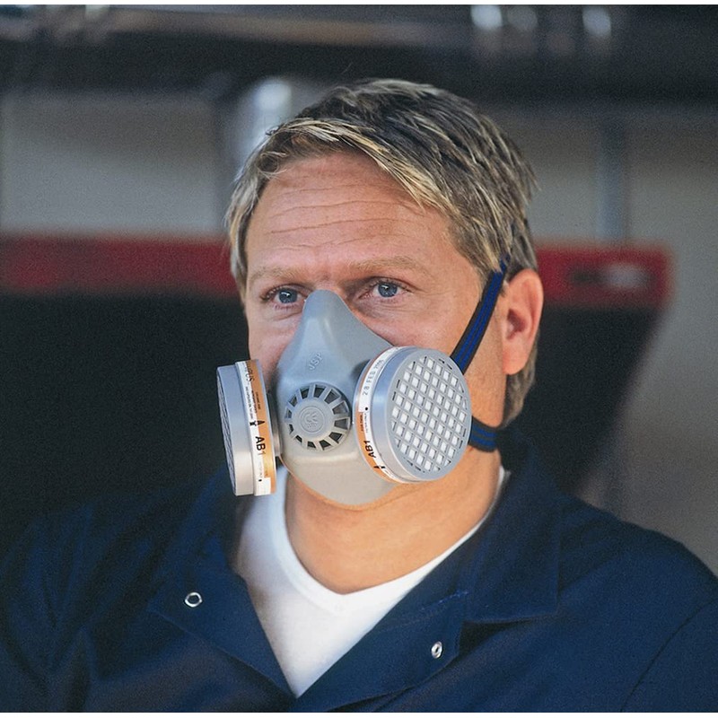 JSP - Midimask Rubber Twin Respirator Grey (JSP BHK000-004-000)