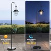 Kirschblüte 60" Solar-Powered Waterproof Outdoor Floor Lamp with Built-in Plant