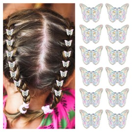 Ouligay Pack of 12 Butterfly Hair Clips Claw Hair Clip Mini Hair Clips Butterfly Hair Clips Hair Clips for Women Girls Children Hair Accessories