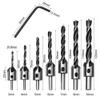 8 PCS Countersink Drill Bit Set, Woodworking Chamfer Counter Sinker