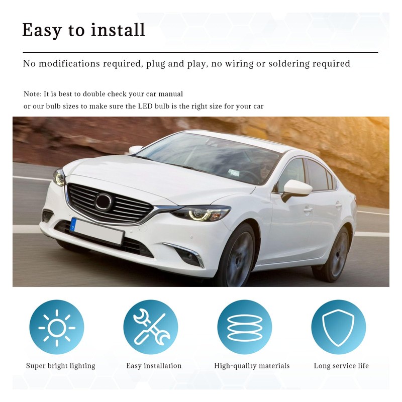 Dickno 20 PCS T5 Led Lights for Car Dashboard, High