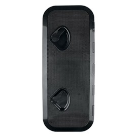SEAFLO Marine Boat Deck Rectangular Access Hatch - 9.57" x 23.9" (243mm x 607mm) 180° Opening Lid, Non-Skid, Corrosion and UV Resistant, 4-Year Warranty! (Black, Standard)