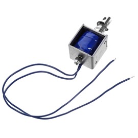 FELTECHELECTR 12v Solenoid Electromagnet Push Pull Mini Frame Linear Actuator Metal Parts for Vending Industrial Random Style