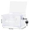 Aoreun Spendenbox Abschließbar, Acrylspendenbox Vorschlagsbox mit Schildhalter Geldkassette Transparente Wahlurne,