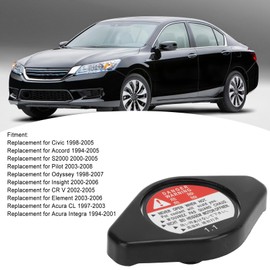 Tapa de Radiador de Refrigeración 19045 PAA A01 de Repuesto de Metal para Civic Accord Element Acura 19045 PAA A01 19045PAAA01 Compatible con Honda 1994 2006 1992 2005