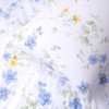 YINFUNG Floral Sheet Set King Cotton Blue Yellow Flower White