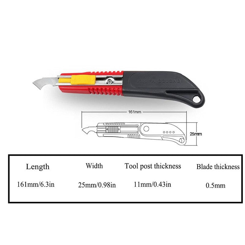 PZRT Hook Knife PVC Acrylic Board Plastic Plexiglass Hook Knife