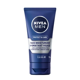 NIVEA NIVEA MEN Protect & Care Face Moisturizer for Dry Skin, Men's Face Lotion with Aloe Vera, Non-Greasy, Fast-Absorbing Men's Moisturizer for Face, 24H Hydration, Dermatologically-Tested Skin Care, 75mL