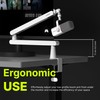 IXTECH White Microphone Boom Arm Stand Low Profile Boom Arm