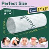 Cervical Roll Pillow, Cylinder Neck Pillow with Removable Washable Cover