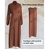 Women's Muslim Dress Three Pieces Set Islamic Prayer Abaya with