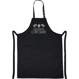 EXPRESS-STICKEREI Baking Apron - Cooking Apron Women/Men with Funny Saying - Apron Embroidered with Pocket Kitchen Apron Adjustable Men - Kitchen Gift for Bakers Christmas Mother's Day, Game of