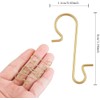 KOHMUI 120 Ball Hangers S-Hooks in Gold, S Hooks Small