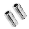 Store 2Pcs 1/4" Square Hole to 1/4" Hex Converter Metal