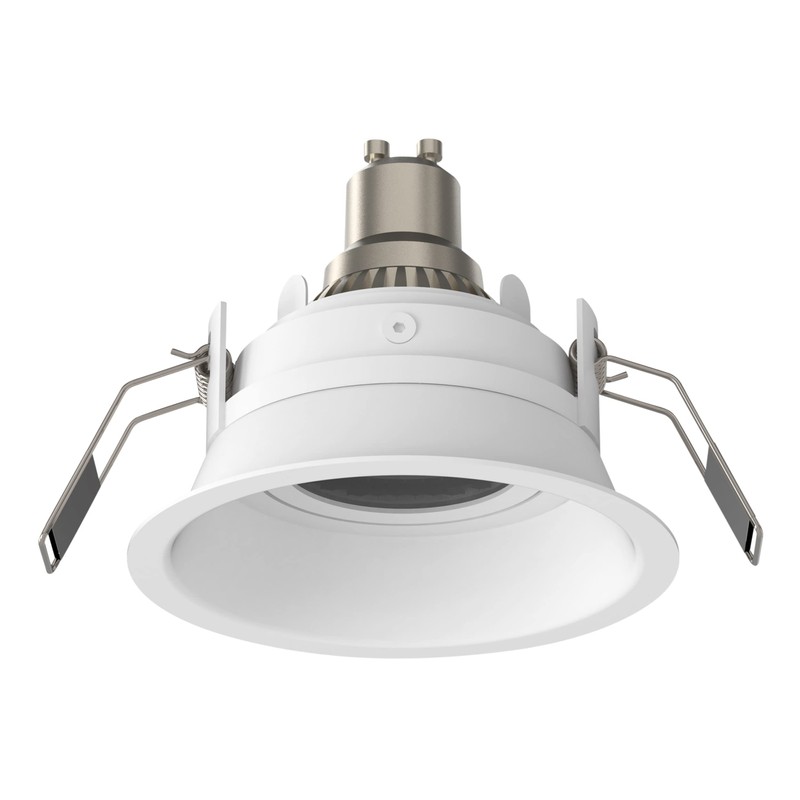 Astro Minima Slimline Round Adjustable Fire-Rated Indoor Downlight (Matt White),