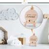 Baby Wooden Milestone Cards with Mini Wooden Easel and Cloth