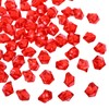 sourcing map 200pcs Fake Ice Rocks Acrylic Purplish Red Crystals
