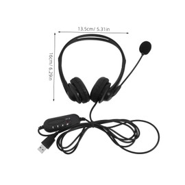 SHINEOFI Wired Noise Cancelling Headset with Microphone for Office Online Courses Comfortable Over Ear Design Technology for and Gaming