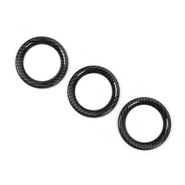 Hcilloend Nissan Fairlady Z Z34 2008-2020 Instrument Ring, Keaking Ring, Decorative Ring, Center Console Instrument Ring, ABS, Interior Parts, Easy Installation, Custom Car Supplies, 3 Piece Set