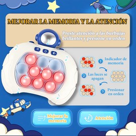 Oranlife Juguetes Fidget Toys para Niños, Juego de Mano para Niños, Juguete de Empuje de Burbujas con Luces y Sonidos, Juguetes para Aliviar el Estrés para Adultos y Niños,Regalo Niño 6-12 Años