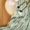 Tableclothsfactory 10FT Gauze Table Runner Cheesecloth Fabric for Wedding Arch,
