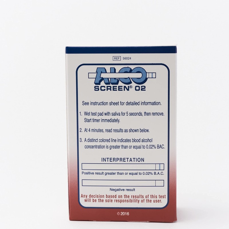 AlcoScreen Saliva Alcohol Screen Test (Pack of 24)