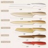 CAROTE 12 Pieces Kitchen Knife Set, Stainless Steel Knife Set