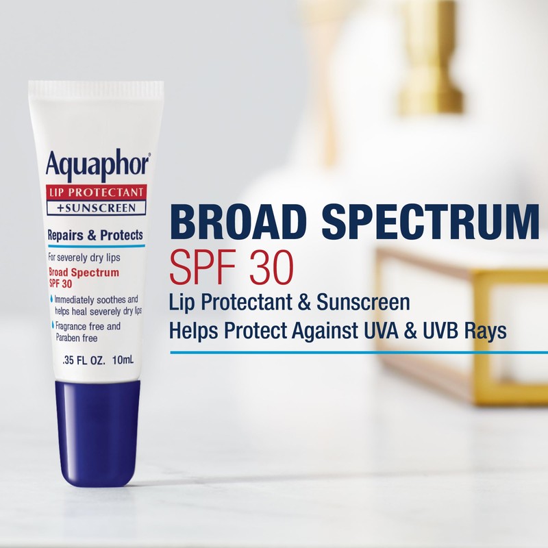 Aquaphor Lip Protectant and Sunscreen Ointment - Broad Spectrum SPF