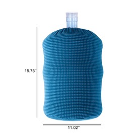 ZUYYON Water Dispenser Barrel Cover for 5 Gallon Water Bottle Fabric Water Cooler Dust Proof Covers Reusable 5 Gallon Water Jug Cover for Home Office(Blue)