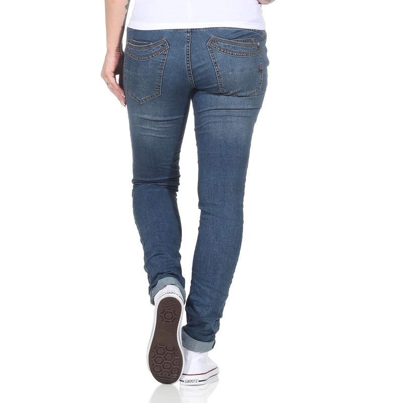 Buena Vista Malibu Women's Jeans Stretch Denim Medium Blue Size