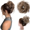 S-noilite Messy Hair Bun Extension Tousled Scrunchie Fluffy Scrunchy Wavy