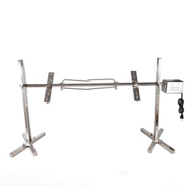 TBVECHI Stainless Steel Grill, Electric 15W Stainless Motor Kit Large Grill Bearing Barbecue Spit Roaster Rod Charcoal Rotisserie BBQ Motor 70KGF, BBQ Grill Kit Heavy Duty for Pig Rotisserie Hog Lamb