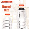 LTWFITTING Nickel Plating Brass Fitting Connector 1/2-Inch Hose Barb x