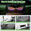 10L0L Golf Cart Devil Eyes Light Sign Universal Fit Windshield,