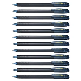 Pentel Energel Liquid Gel Ink 0.7mm Medium Nib Stick Pen Navy Ink, Box of 12 Pens (BL417-CA)