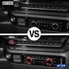 Voodonala Radio AC Knobs Air Conditioner Switch Button Center Console