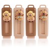 FloralGrace Pack of 4 Capybara Retractable Erasers, Capybara Eraser with