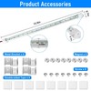 Linkstyle 4PCS 12V LED Interior Light Bar, 192LEDs LED Light