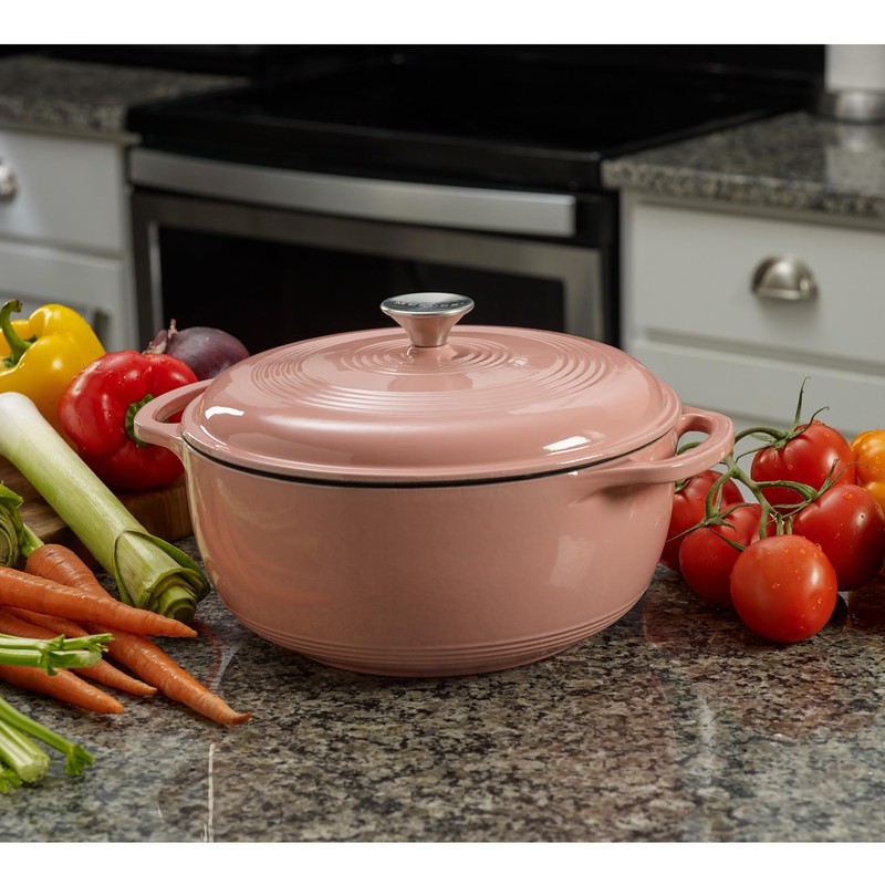 Mercer Culinary Enameled Cast Iron Round Dutch Oven, 6 qt.,