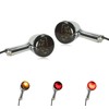 LIUJJYH Universal Smoked Motorcycle Rear LED Turn Signals Bullet Brake