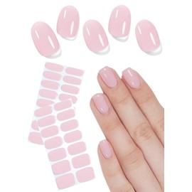 UV Nagelfolien Selbstklebend, 30pcs Sheer Pink Gel Nagelfolie für Nagel DIY zu Hause