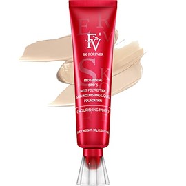 FV Foundation 05N Nourishing Ivory FV Full Coverage Flawless Long Lasting Concealer Liquid Foundation 1 Fl Oz(30ml)