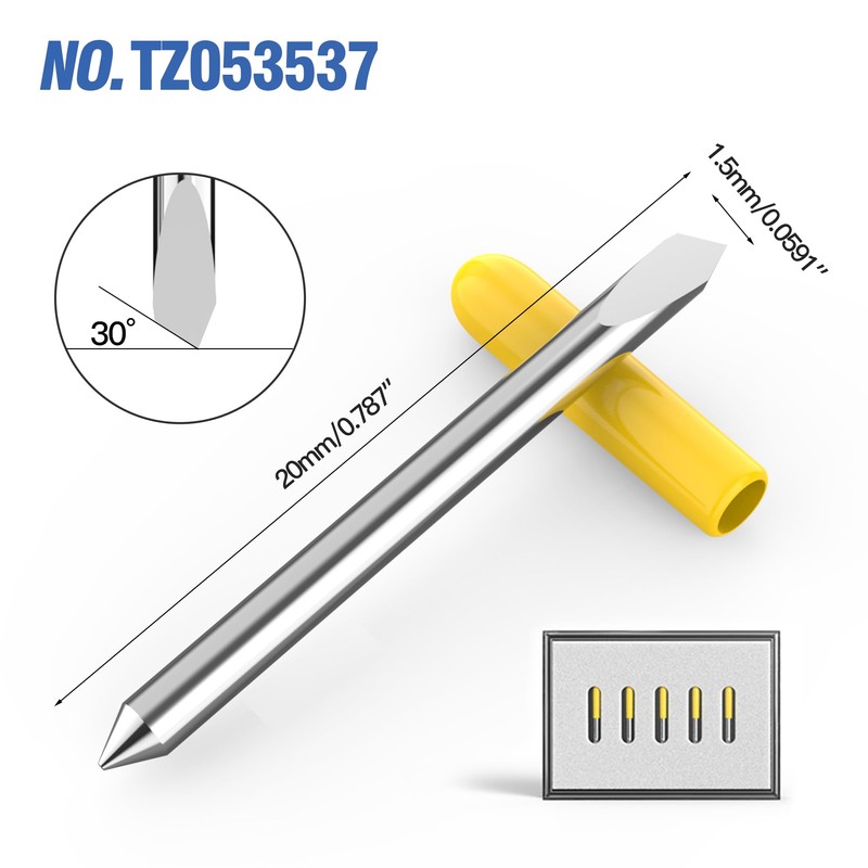 HUHAO 5 Pack Replacement Blades for MIMAKI Vinyl Cutting Blade