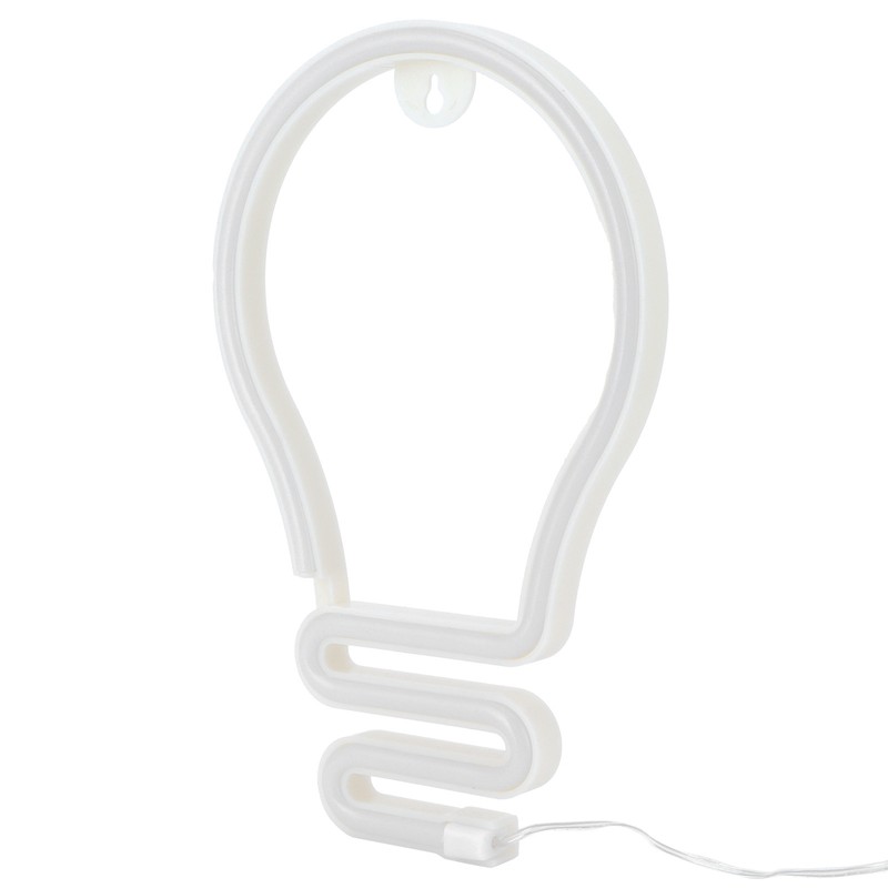 Bulb Shape Neon Light LED Sign for Wall Decor Party