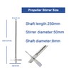 ONiLAB 18204530 316L Stainless Steel 4 Bladed Propeller Stirrer ，50