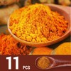 Katyjun Pack of 11 Mini Spice Spoons, 6 cm Wooden