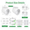 90 Degree Dryer Vent Elbow(2 Pcs),Dryer Vent Duct Connector Kit,90